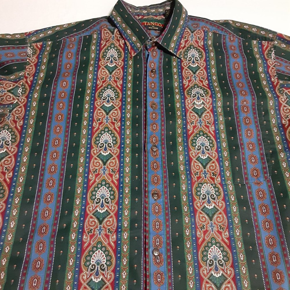VTG Tango Men's Max Raab LS Button Down Shirt in Size L Made In USA